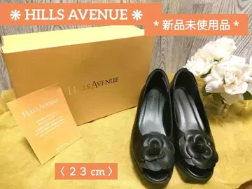 HILLS AVENUE 블랙 플라워 슈즈 (미사용 새상품) 23cm