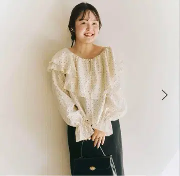 [ tomone 프로듀스 ] 3way 쉬폰 블라우스 쿠키&크림