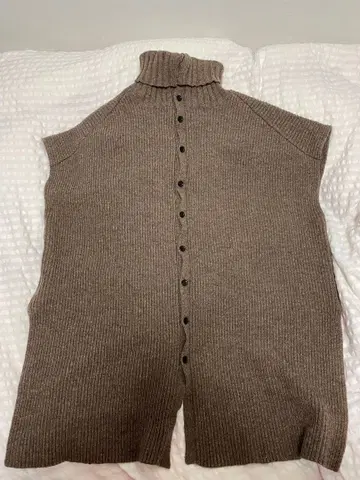 relume 브라운 리브 니트 베스트