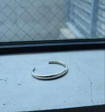 MB OX JEWELRY 실버 커브 뱅글