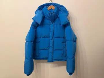 ZARA 후드 부착 파랑 다운 자켓 새상품급