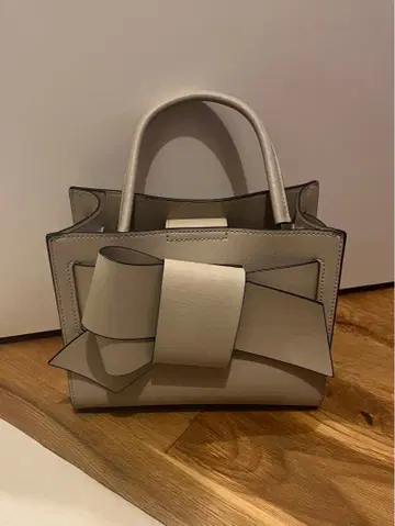 프레이 아이디 바이컬러 리본 미들 백 베이지