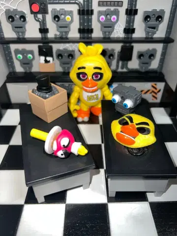 정품 팬 코스 스냅 스티치와 스토리지 룸 FNAF 피규어