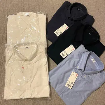 유니클로 긴팔 셔츠 5장 미사용 새상품