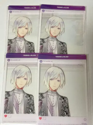 대칭 앨리스 클리어 카드 화이트