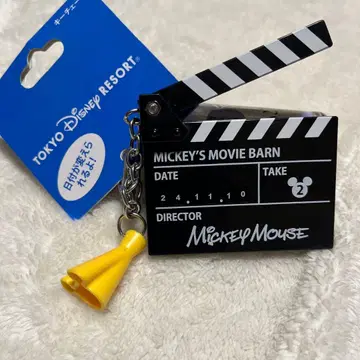 디즈니 리조트 미키마우스 크랭크인 보드 키링
