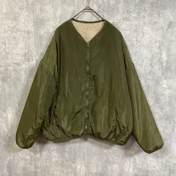 classical elf 클래식 엘프 리버서블 보아 블루종 카키 L