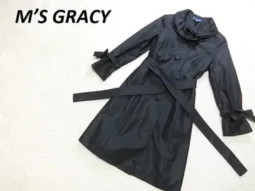 새상품급 엠즈 그레이시 스프링 트렌치코트 블랙 38