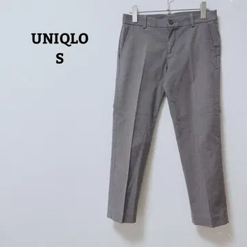 유니클로 팬츠 스트레치 오피카지 워크 크롭 기장 면 혼방 S