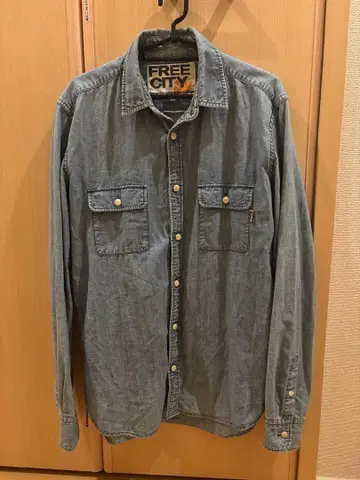 FREE CITY 데님 셔츠 사이즈 3 L