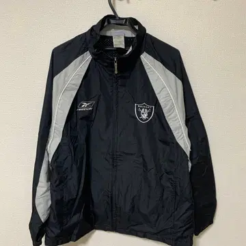 NFL 레이더스 나일론 자켓 블랙/그레이 Reebok 구제 의류