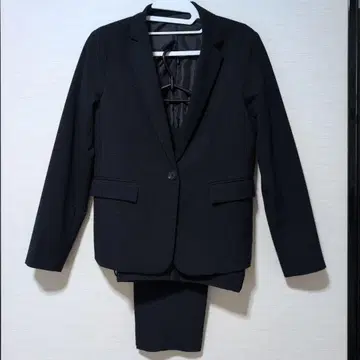 GU 네이비 비즈니스 정장 수트 셋업 상하의 ( 상의 S, 하의 M )