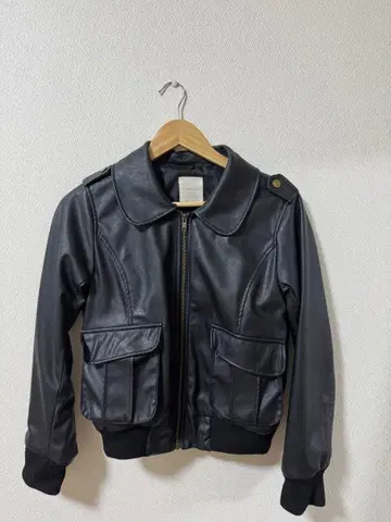 [ 로리즈팜 ] 페이크 가죽 자켓