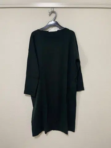 URBAN RESEARCH DOORS 긴팔 니트 원피스 다크 그린