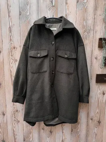 In Natural 벨트 부착 자켓 코트 카키