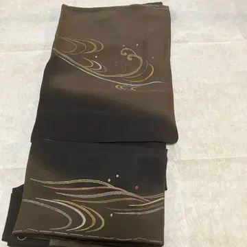 기모노 짙은 갈색 계열 그라데이션 기장 160cm 시치츠키 포함