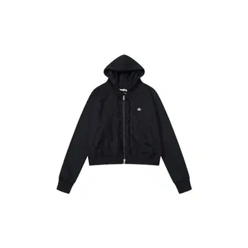 coyseio 블랙 후드 부착 후드티