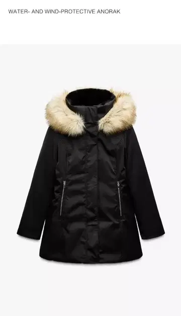 ZARA 워터 앤드 윈드 프로텍트 아노락