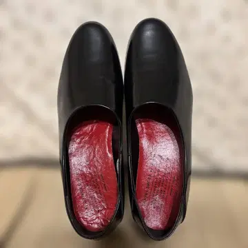 쇼세 트래블 슈즈 38 에나멜 가죽 신발 블랙 24~24.5cm