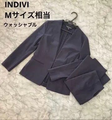 INDIVI 인디비 워셔블 수트 셋업 네이비 M
