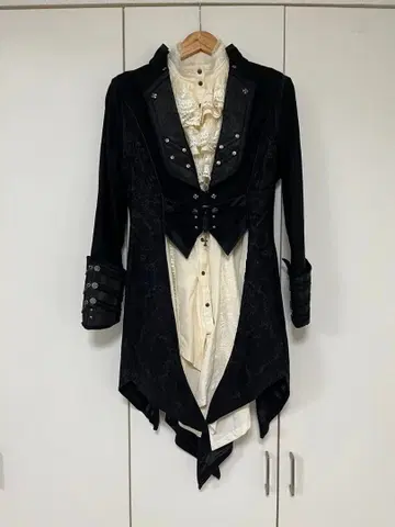 ozzon 오즈온 롱 자켓 블랙