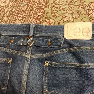 Lee 카우보이 신치 벨트 스트레이트 데님 Ford Mills 제조