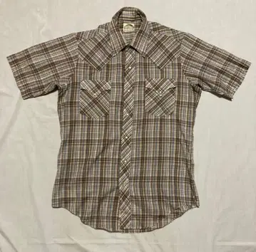 miller 웨스턴 체크 반팔 셔츠 빈티지