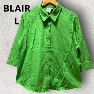 [ 1점 ] BLAIR 그린 반소매 셔츠 LGE 여성용 L