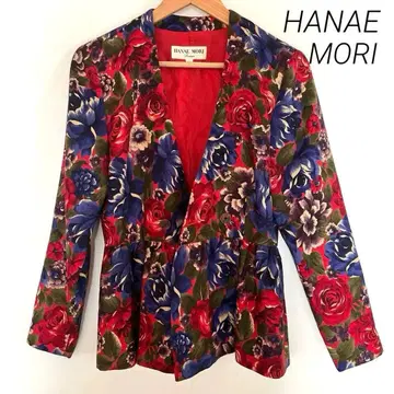 Hanae Mori 노카라 더블 자켓 9호