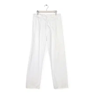 80s 랩 팬츠 세일러 팬츠 플레어 화이트 해군 올드 W34