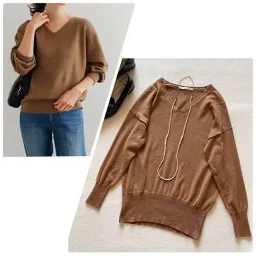 거의 새상품 어반 리서치 DOORS 파인 메리노울 니트 풀오버