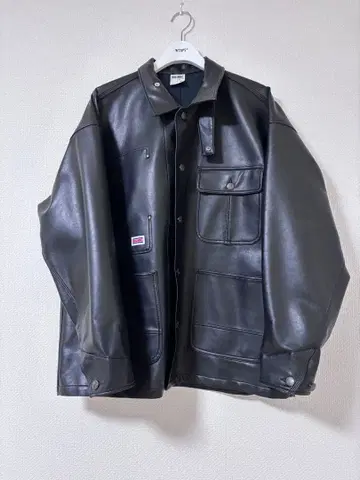 BIGMAC x FREAK'S STORE 가죽 자켓 블랙