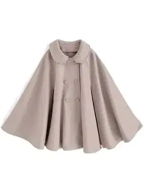 새상품 벨트 포함 케이프 코트 아이보리 계열