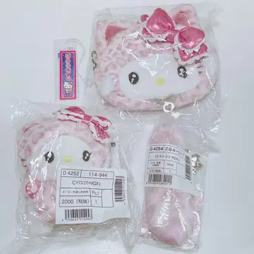 산리오 챠미 키티 마스코트 홀더 파우치 스트랩 갸루 고양이