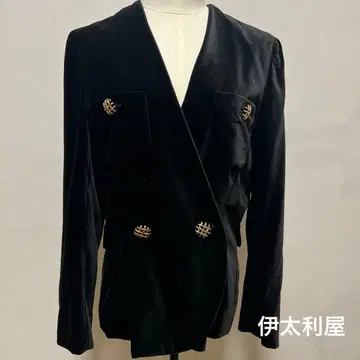 이타리야 벨로아 소재 노카라 자켓