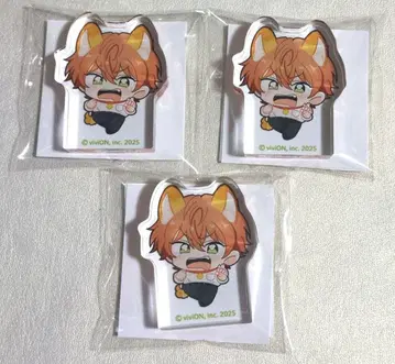 AGF 인마 교육 미니 아크릴 피규어 시라카와 슈지 3종 세트