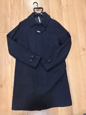 SHIPS 네이비 울 싱글 브레스티드 코트