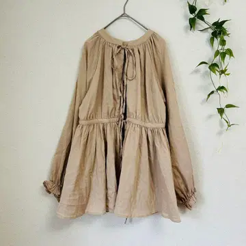 인기! mystic 페플럼 블라우스 개더 뉴앙스 컬러 [ F ]