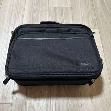 CROCODILE 블랙 비즈니스 백 중형