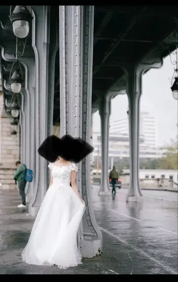 웨딩 드레스 튤 드레스 결혼식 사전 촬영