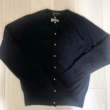 그린 레이블 릴랙싱 블랙 가디건 38