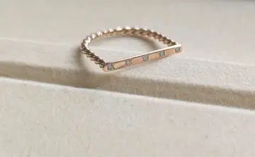 BE8 Jewels 세미서클 반지 로즈 골드 12호