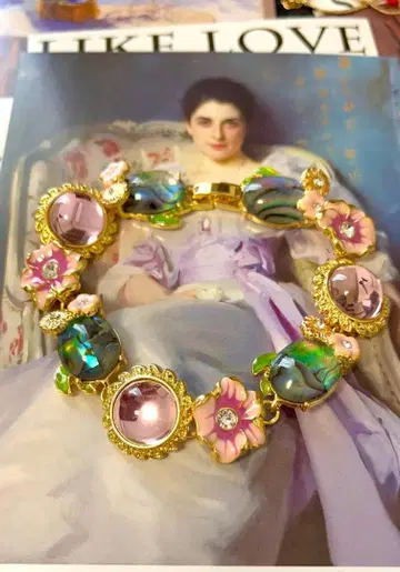 빈티지 스타일 골드 팔찌 2개 세트