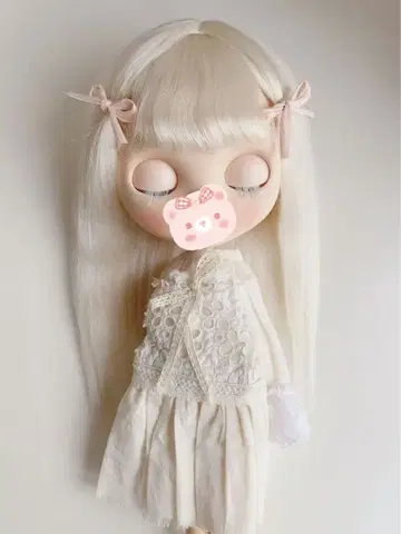 [ 당일 발송 ] white03 모헤어 가발 Blythe