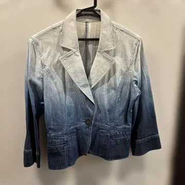 그라데이션 데님 블레이저 재킷