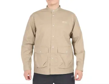 잭 울프 스킨 코트니 노카라 셔츠 자켓