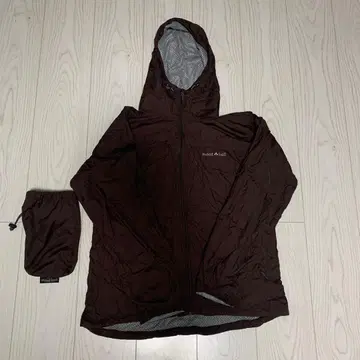 montbell 마운틴 파카 L 브라운 수납 봉투 포함
