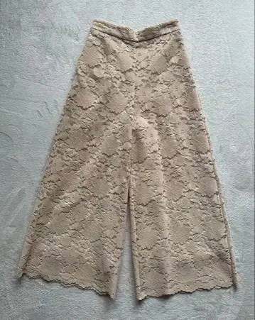 FRAY I.D 레이스 콤비 와이드 팬츠