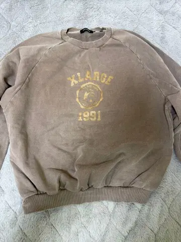 XLARGE 브라운 맨투맨