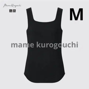 유니클로 x 마메쿠로구치 히트텍 탱크탑 (실크 블렌드) 블랙 M